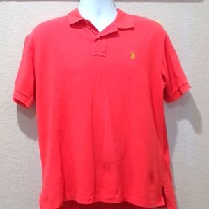 Ralph Lauren Polo L Coral Red Short Sleeve Tee
